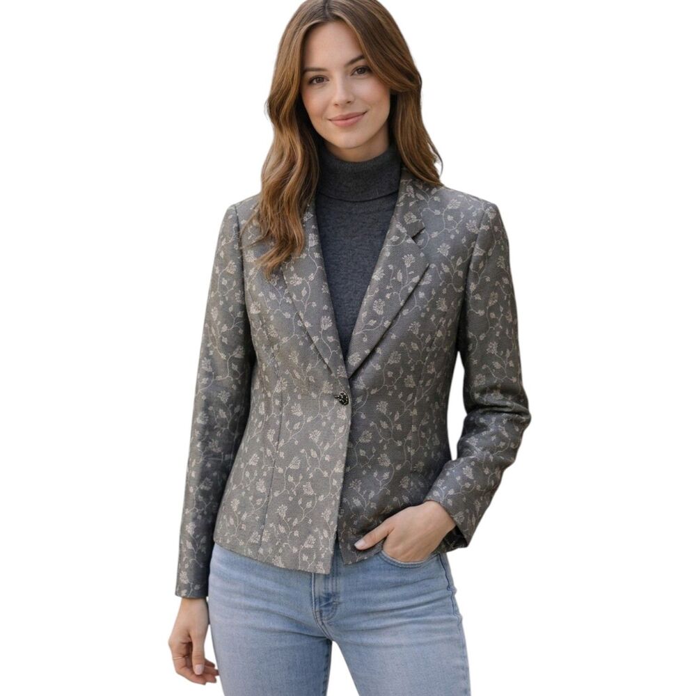 Lord & Taylor Women's Floral Blazer Jacket Size 8 Item